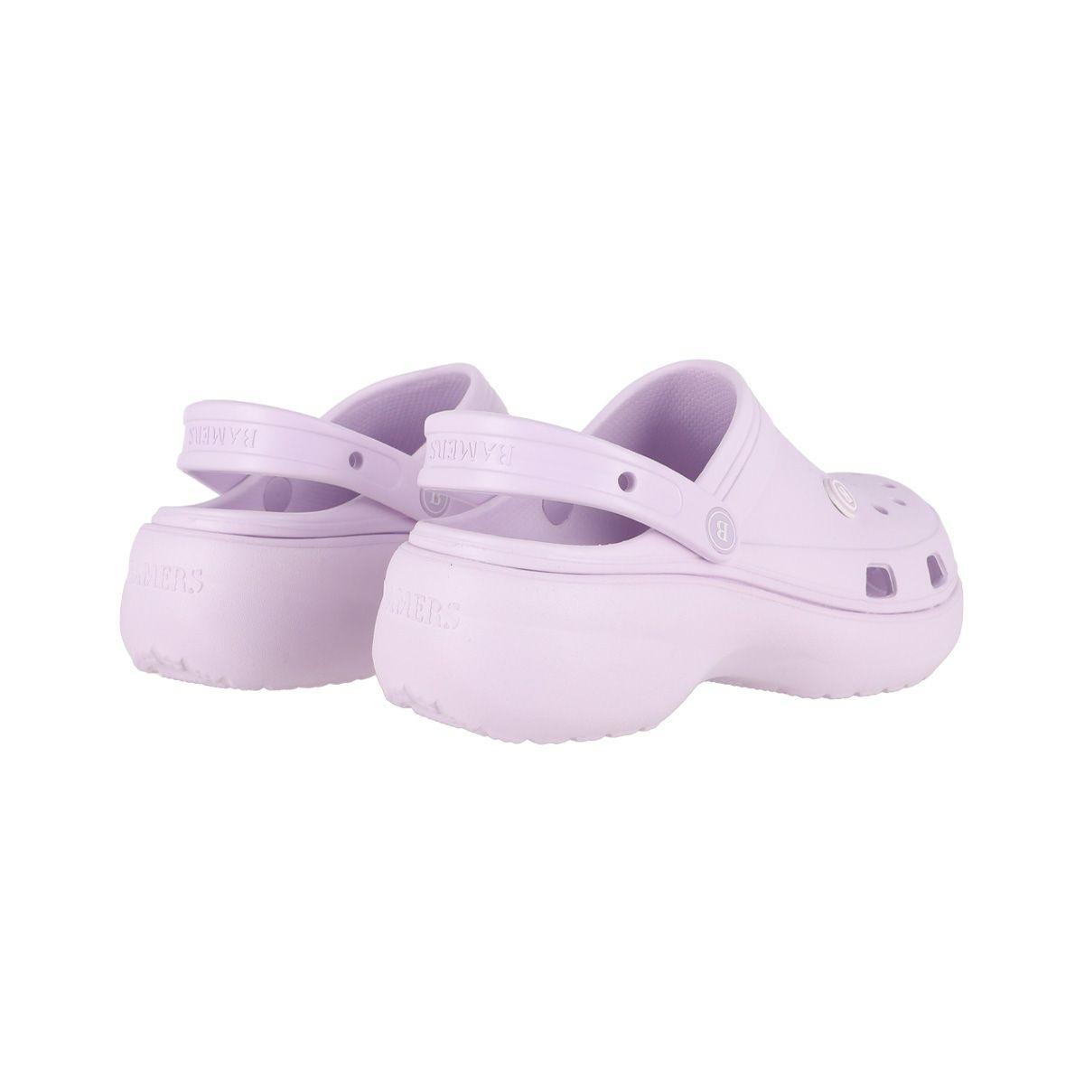 Zuecos Plataforma Mujer Bamers Air Morado-5