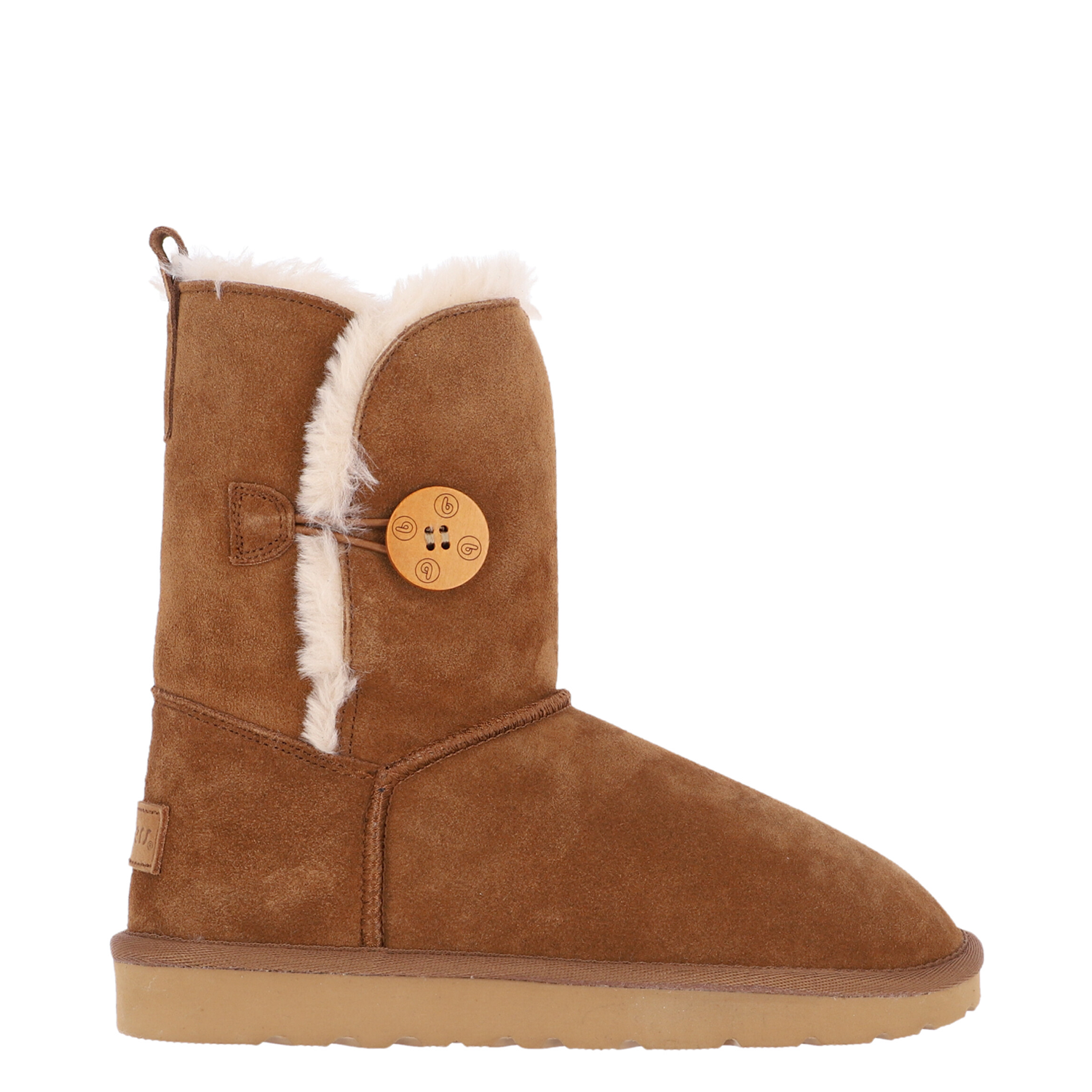 Bota Bamers Blast Button Leather Mujer Caramel-0