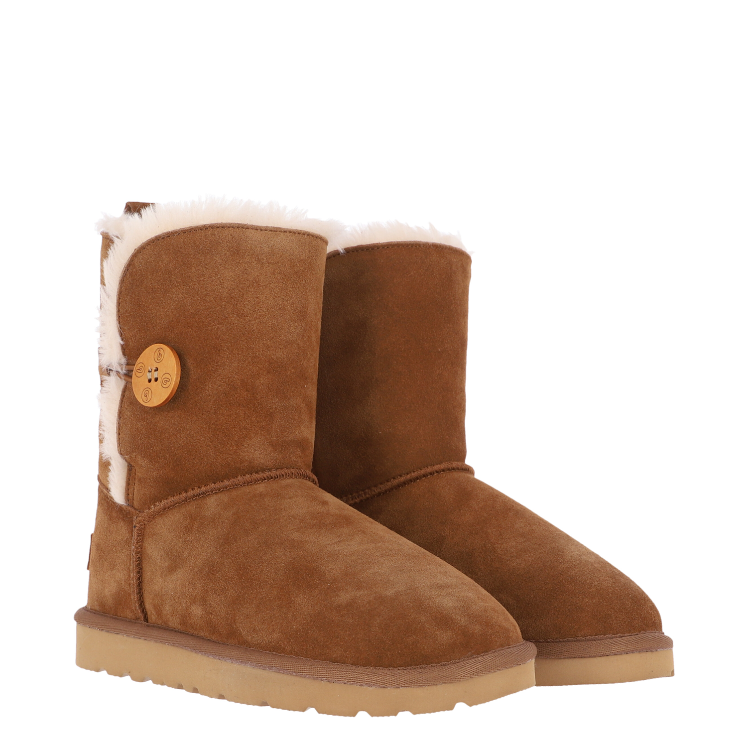 Bota Bamers Blast Button Leather Mujer Caramel-2