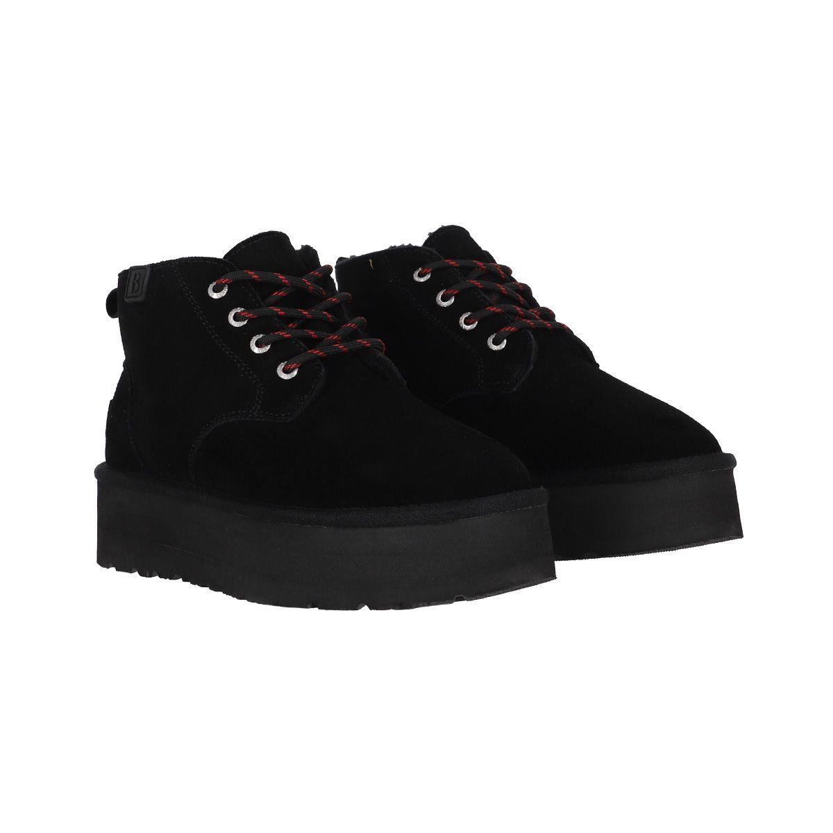 Bota Mujer  Bamers Lara Cuero Negro-4