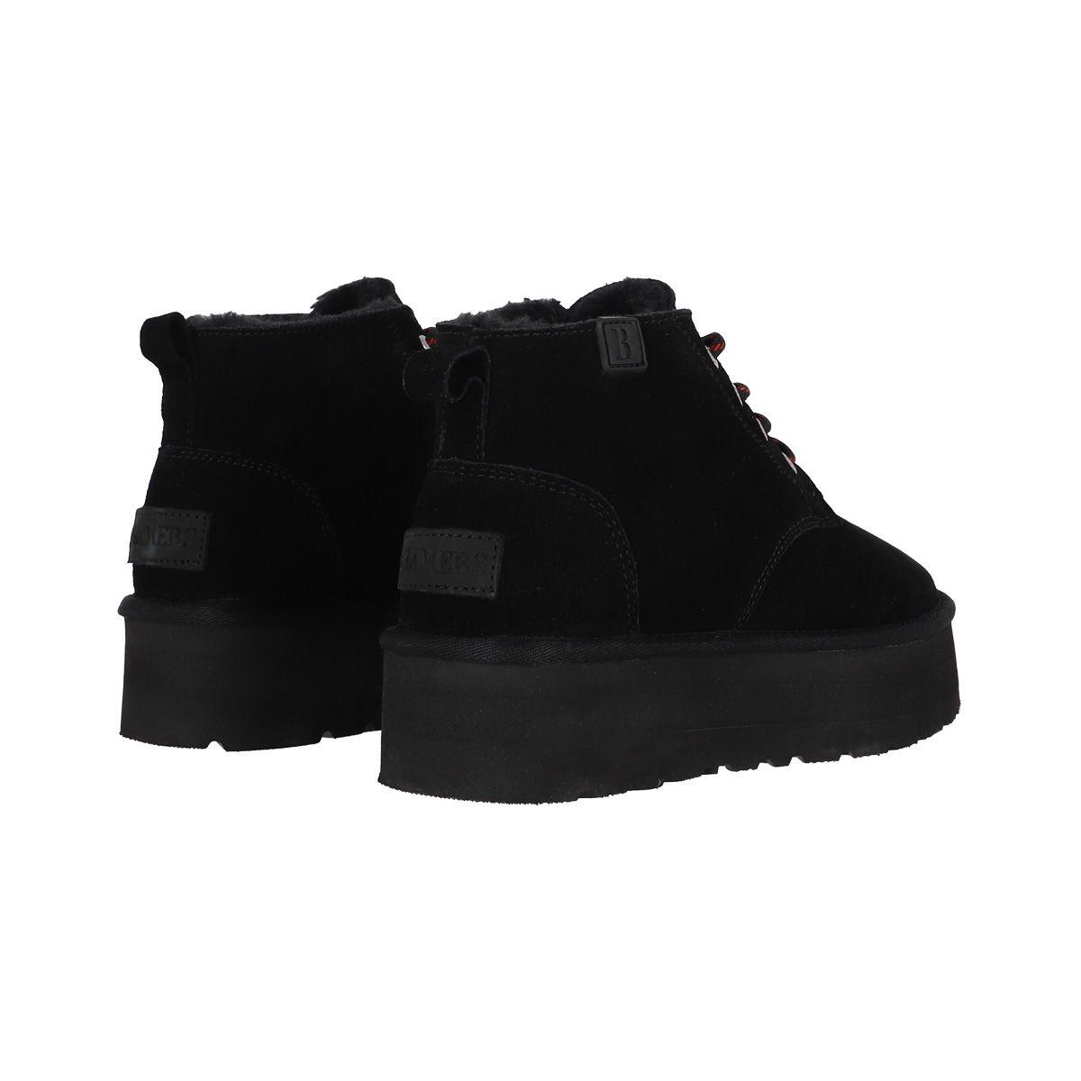 Bota Mujer  Bamers Lara Cuero Negro-5