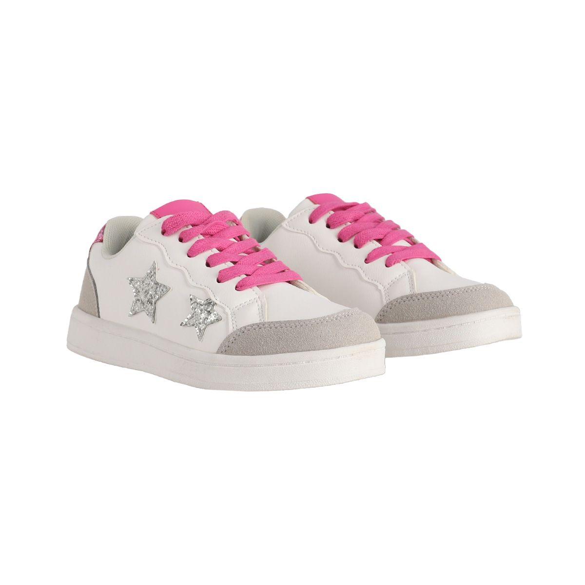 Zapatillas Niña Verona Blanco/Rosado Bamers-4