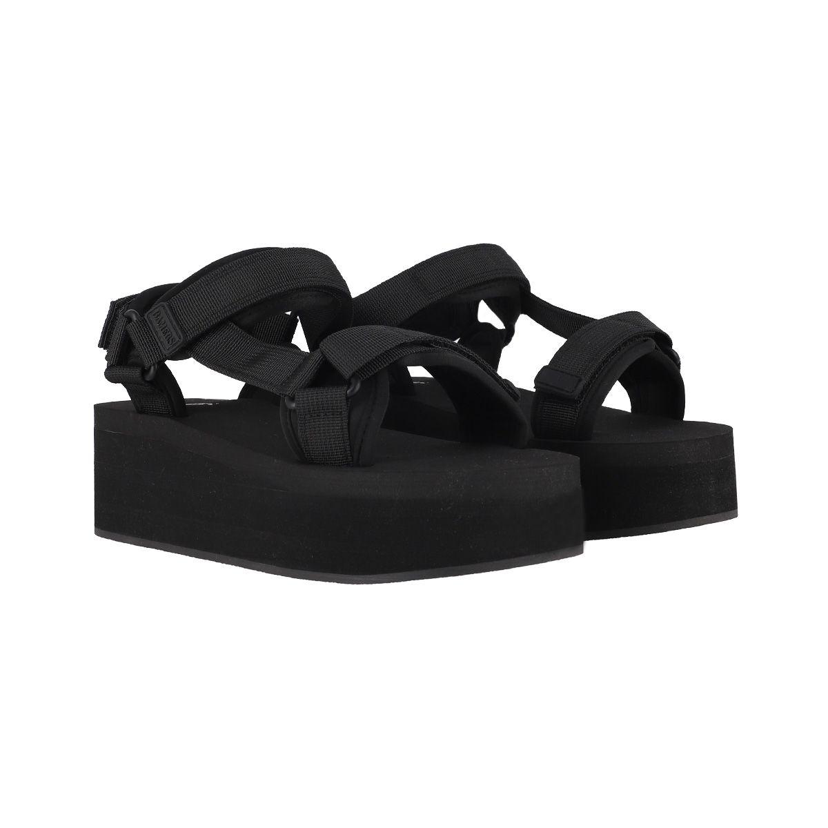 Sandalias Plataforma Mujer Bamers Dessert Negro-4