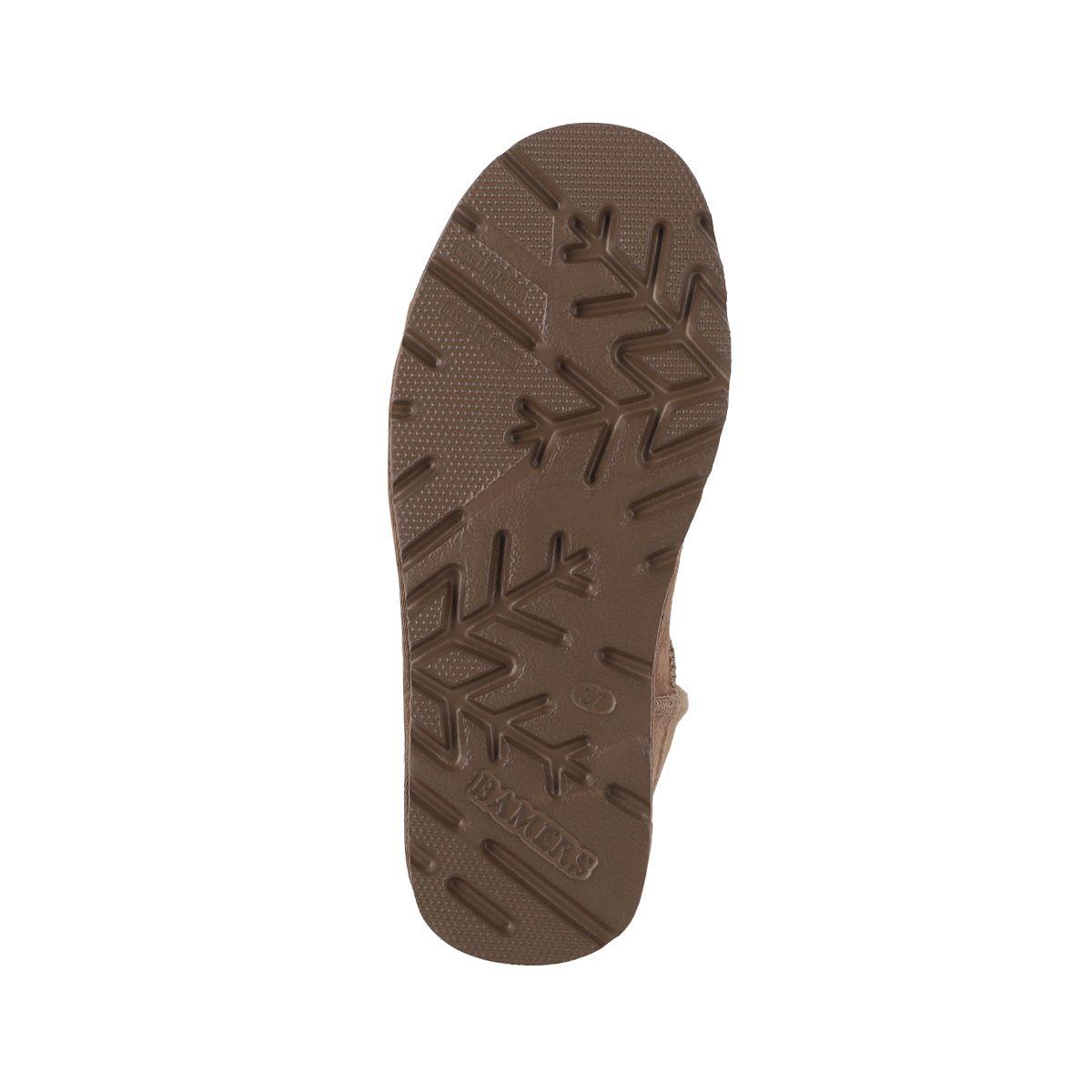 Bota Mujer Cuero Blast Button Café Claro Bamers-3
