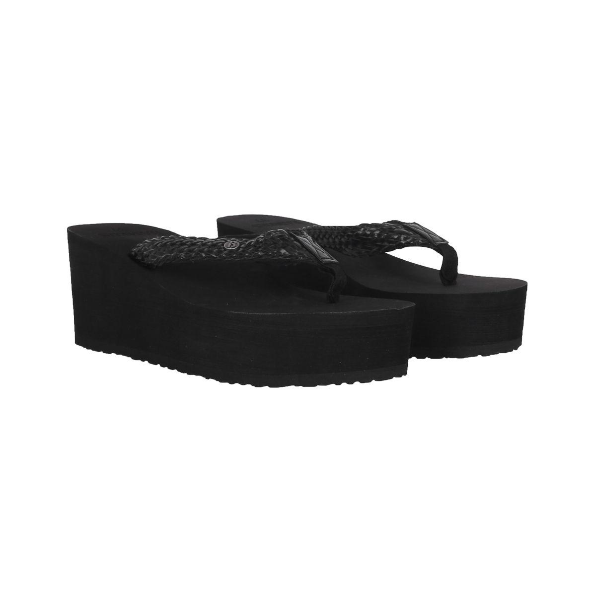 Sandalia Mujer  Bamers Flip Platform Negro-4