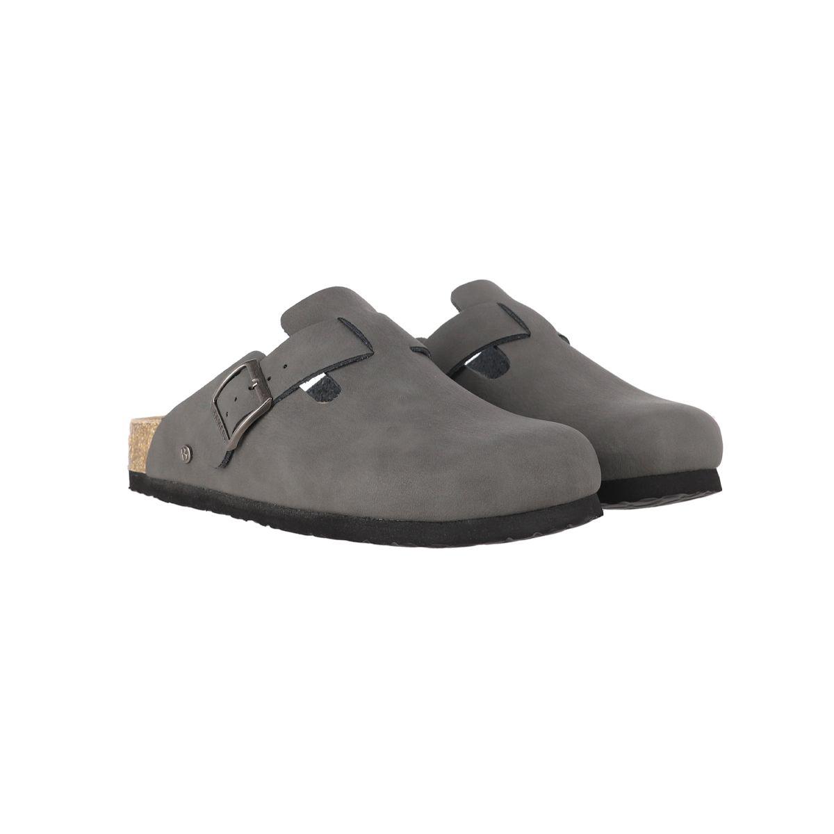 Zueco Mujer Bamers Classic Buckle Gris-4