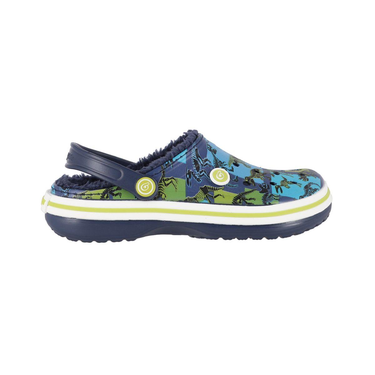 Zuecos Joven Bamers Refugio Line Azul Print-0