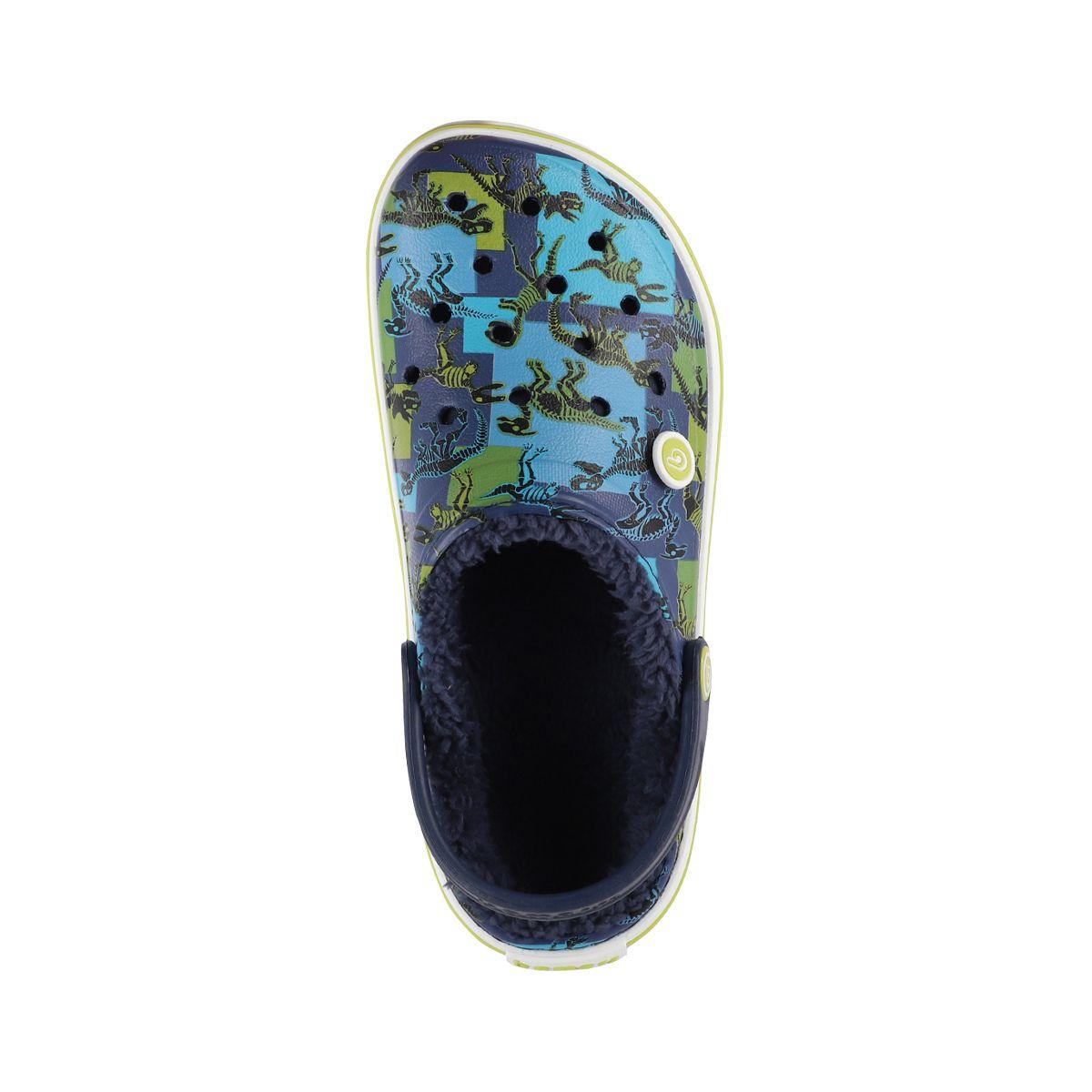 Zuecos Joven Bamers Refugio Line Azul Print-2