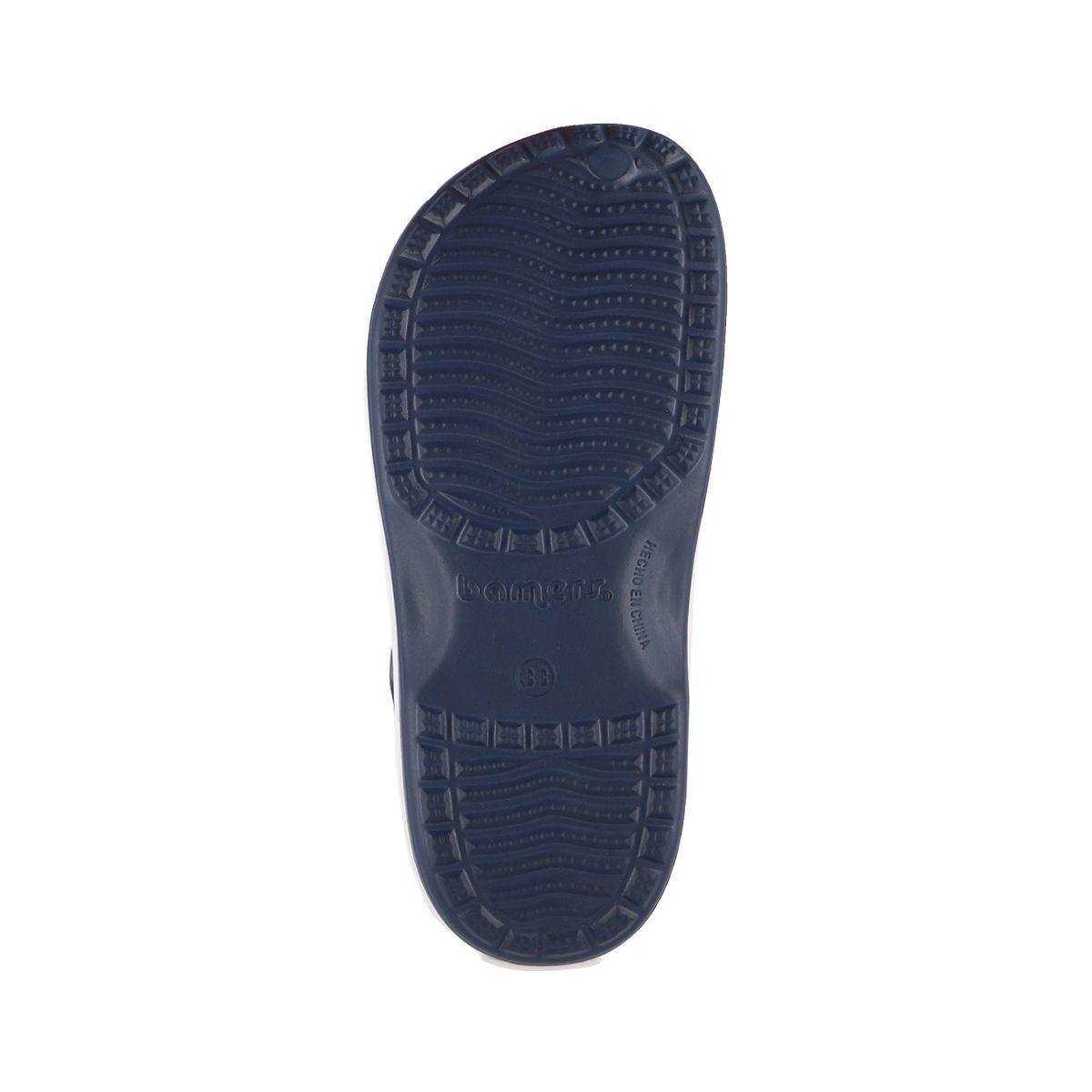 Zuecos Joven Bamers Refugio Line Azul Print-3