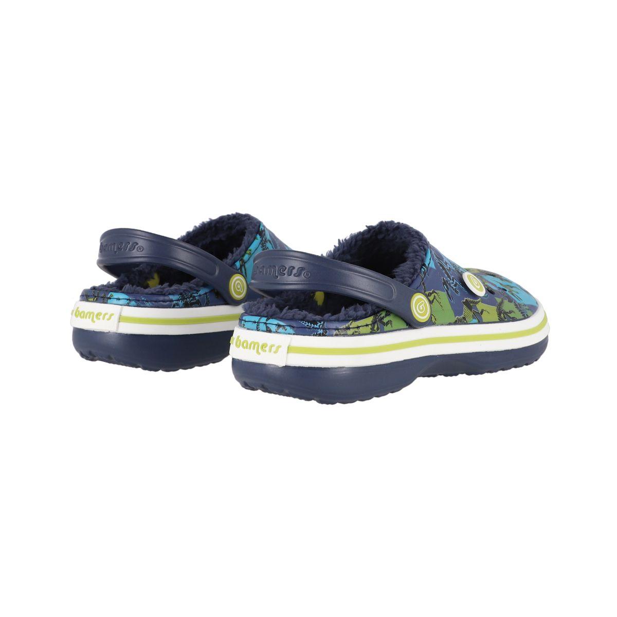 Zuecos Joven Bamers Refugio Line Azul Print-5