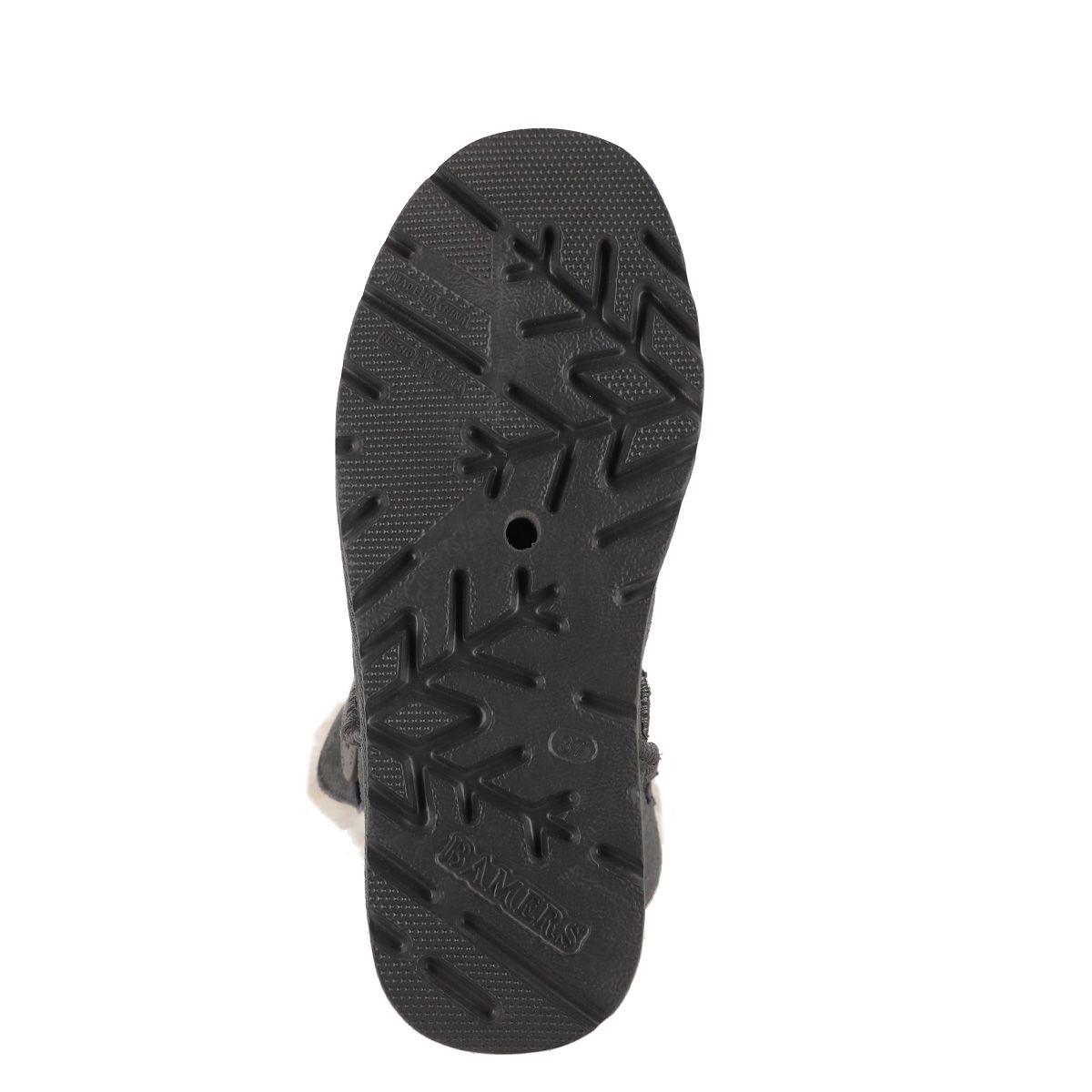 Botas Mujer Bamers Blast Button Cuero Gris Oscuro-3