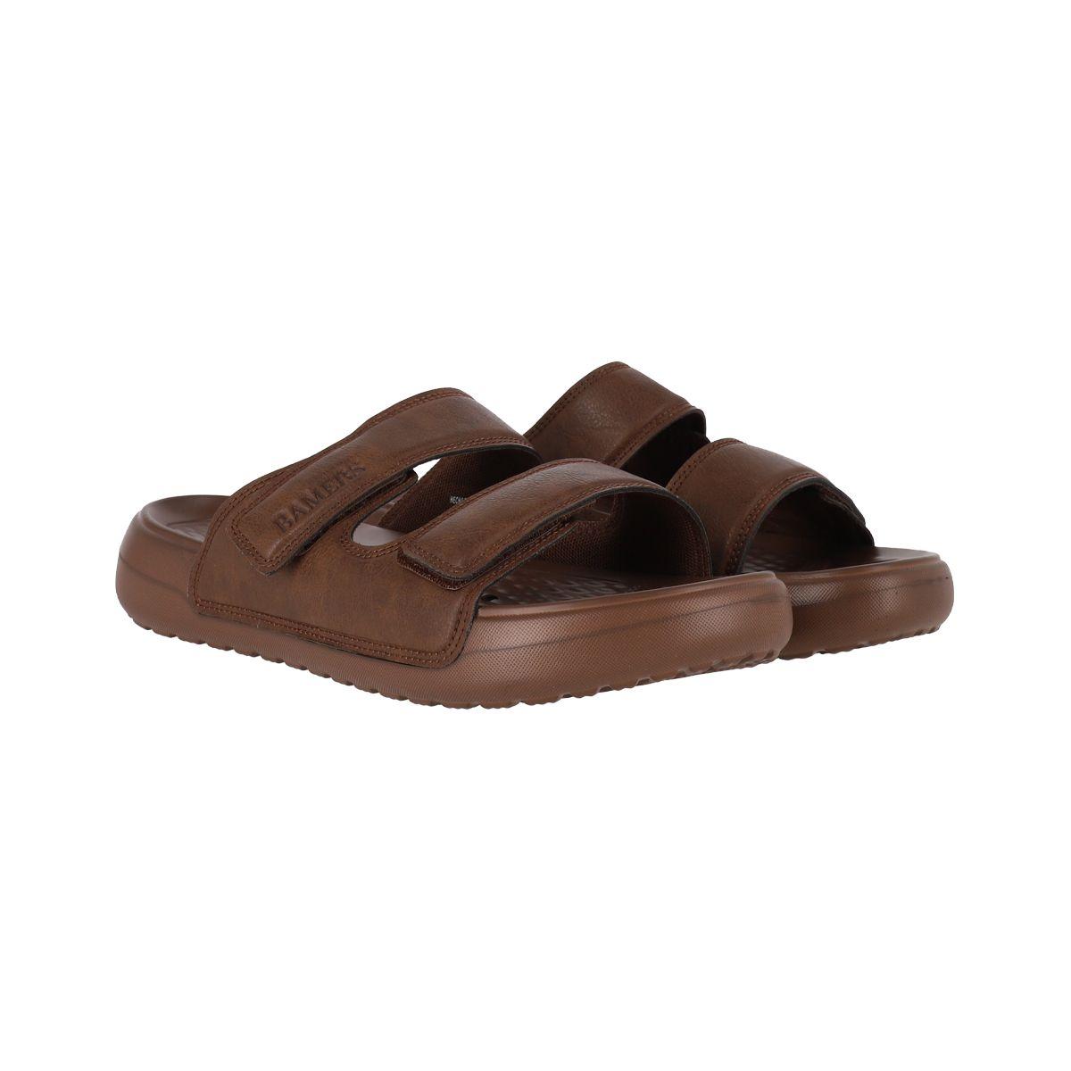 Sandalias Hombre con Velcro Kend Bamers Café-4