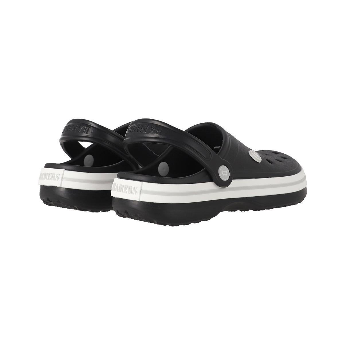 Zuecos Mujer Bamers Airline  Negro/Gris-5