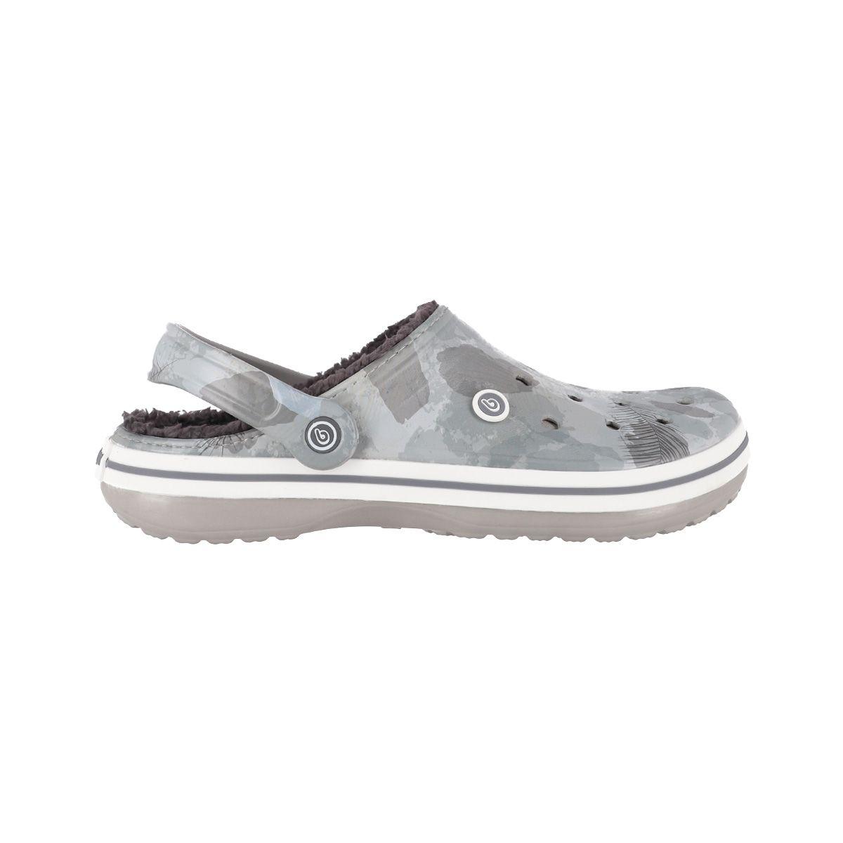 Zuecos Hombre Bamers Refugio Gris Print-0