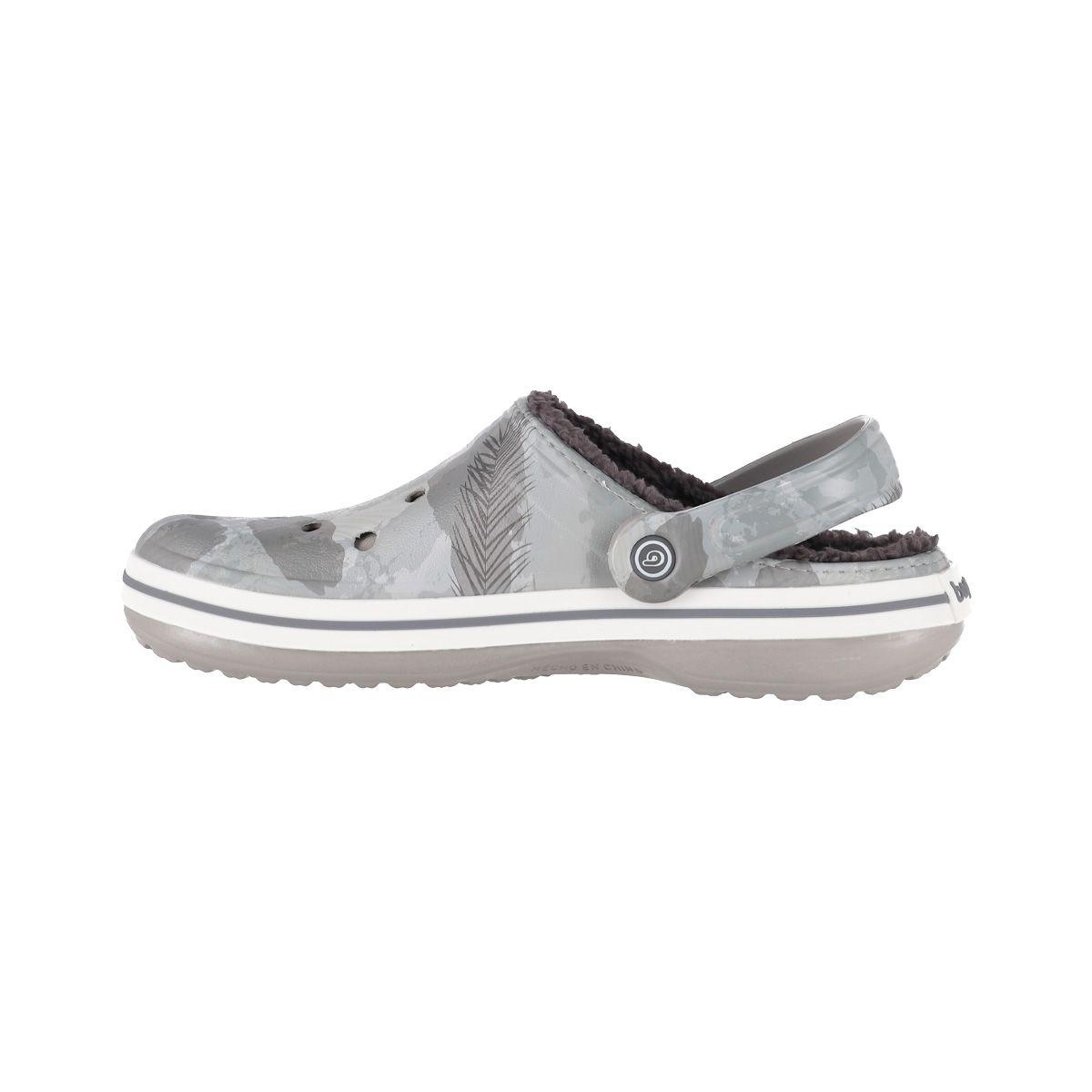 Zuecos Hombre Bamers Refugio Gris Print-1