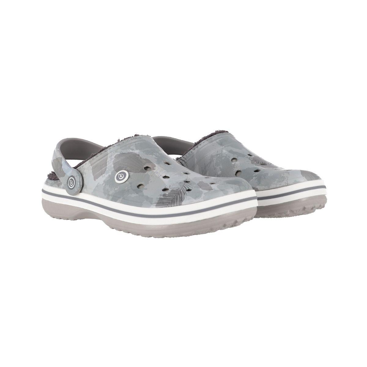 Zuecos Hombre Bamers Refugio Gris Print-4