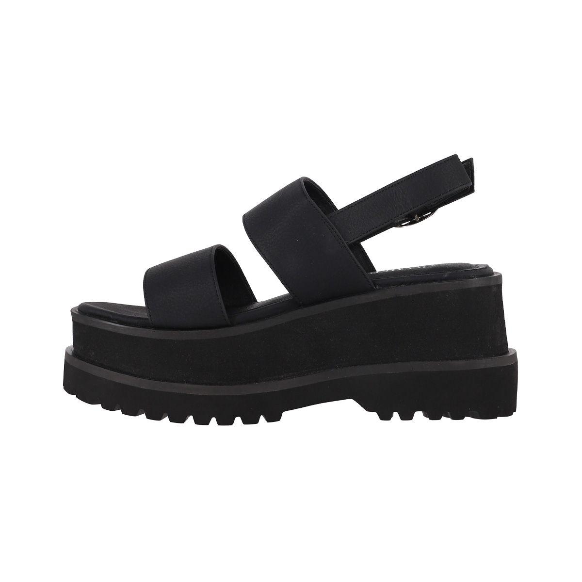 Sandalias Plataforma Mujer Bamers Monaco Negro-1