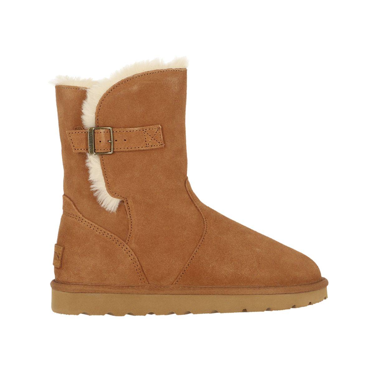 Botas Mujer Caramel Bamers Blast Strap Cuero-0