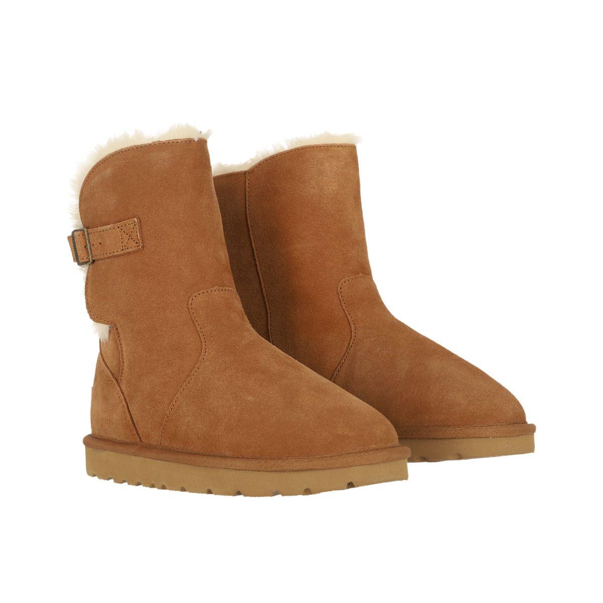 Botas Mujer Caramel Bamers Blast Strap Cuero-2