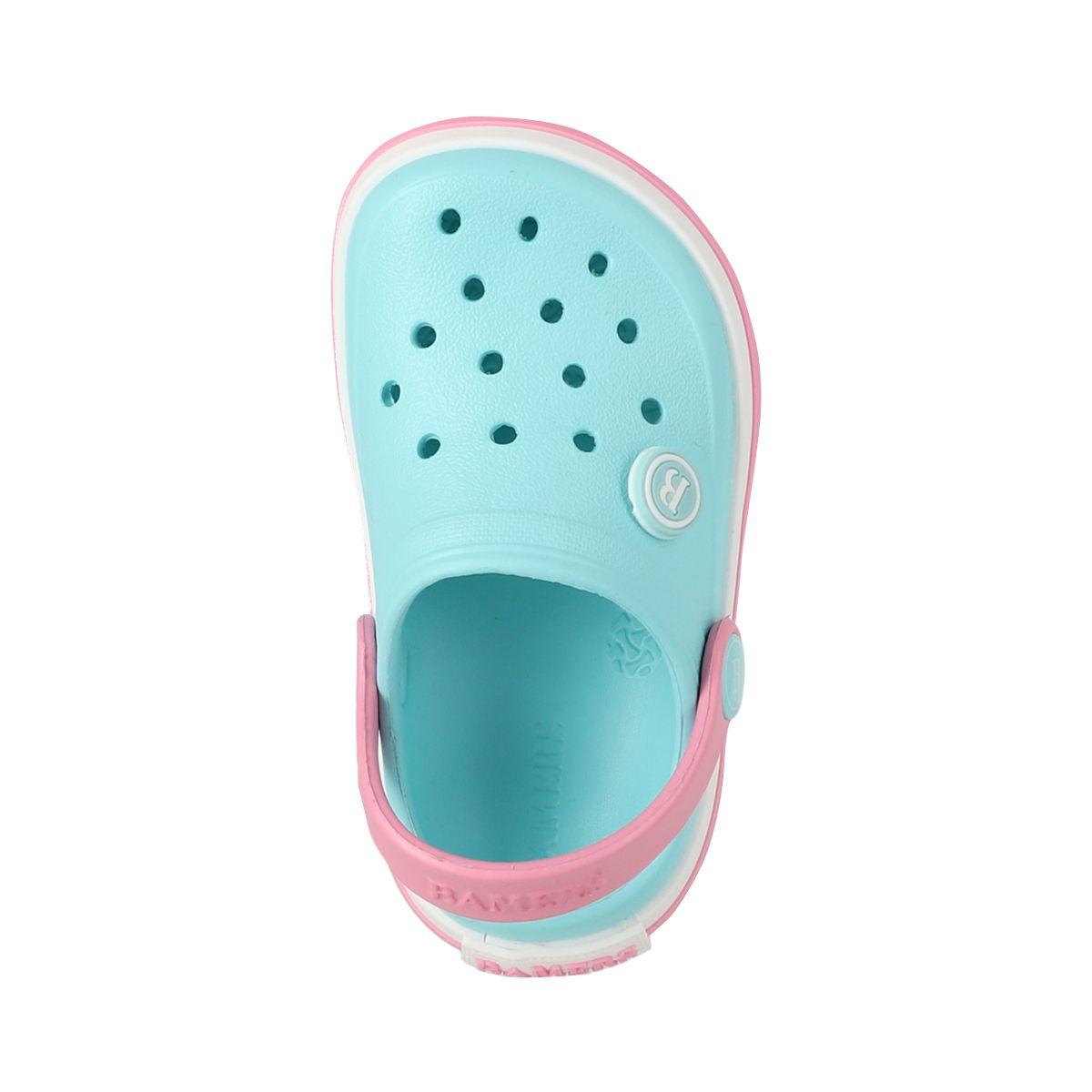 Zuecos Niñas Bamers Airline Ice Azul-2