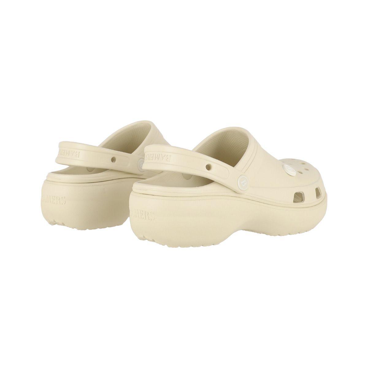 Zuecos Plataforma Mujer Bamers Air Beige-5