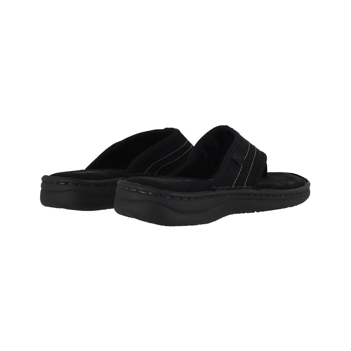 Hawaianas Hombre Flip Leather  Negro Bamers-5