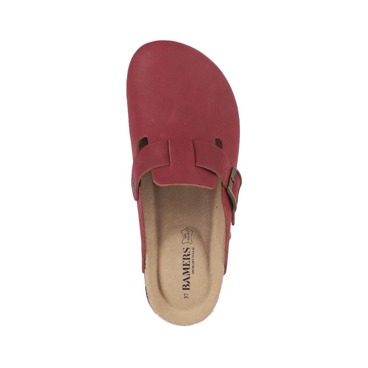 Zueco Mujer Bamers Classic Buckle Burdeo-2