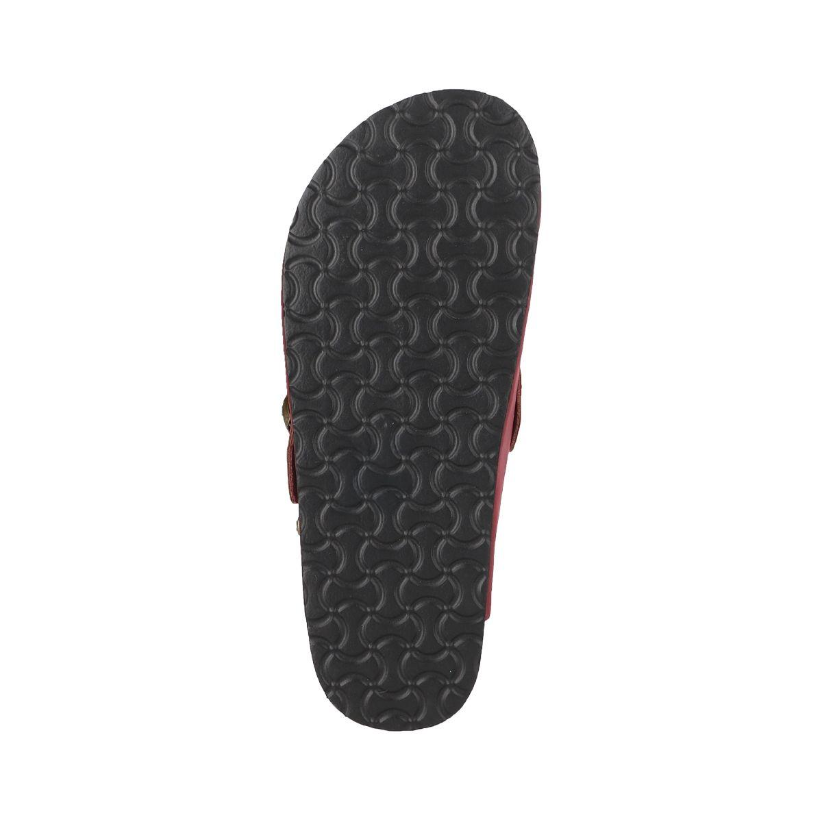 Zueco Mujer Bamers Classic Buckle Burdeo-3