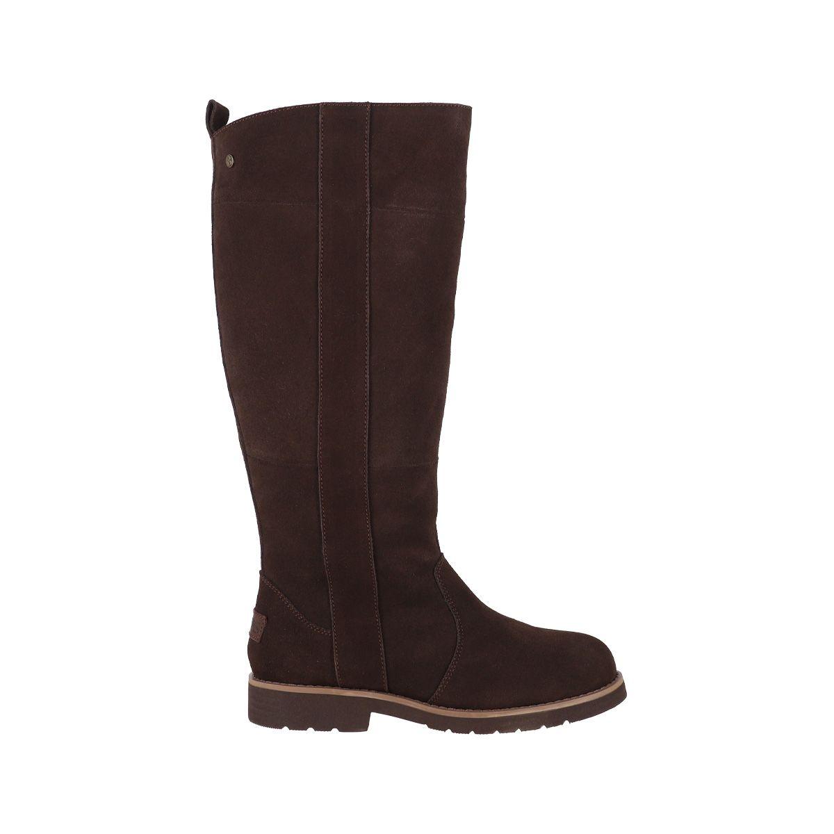 Botas Mujer Bamers Málaga High Cuero Café-0