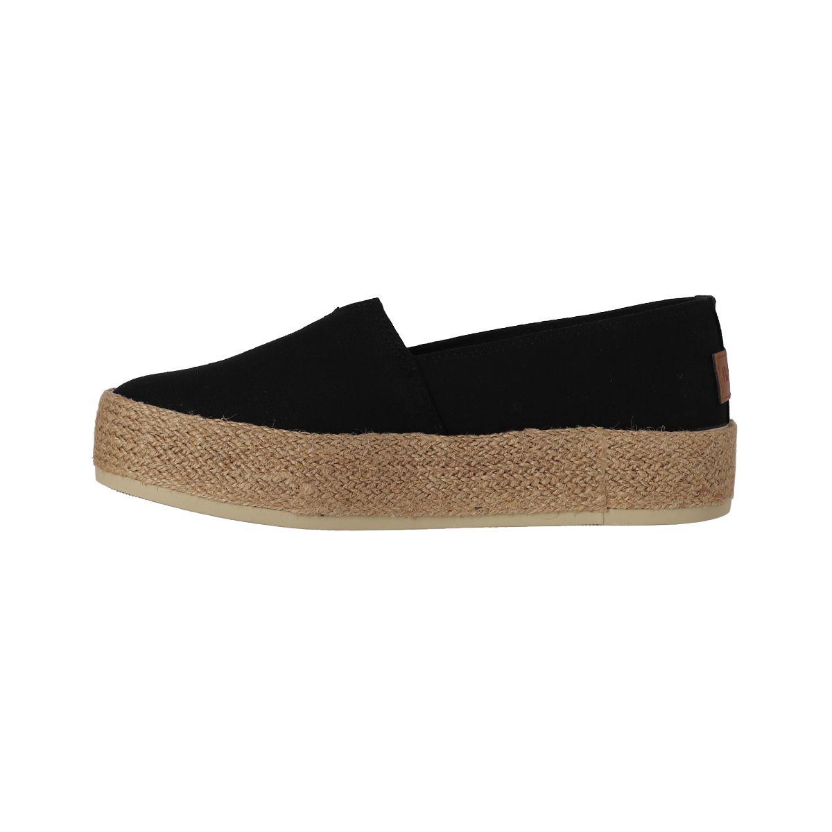 Alpargatas Mujer Sandy Mid Negro Bamers-1