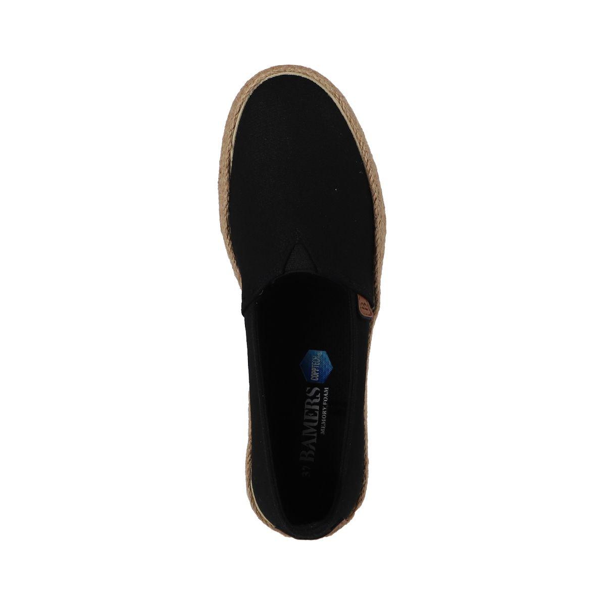 Alpargatas Mujer Sandy Mid Negro Bamers-2