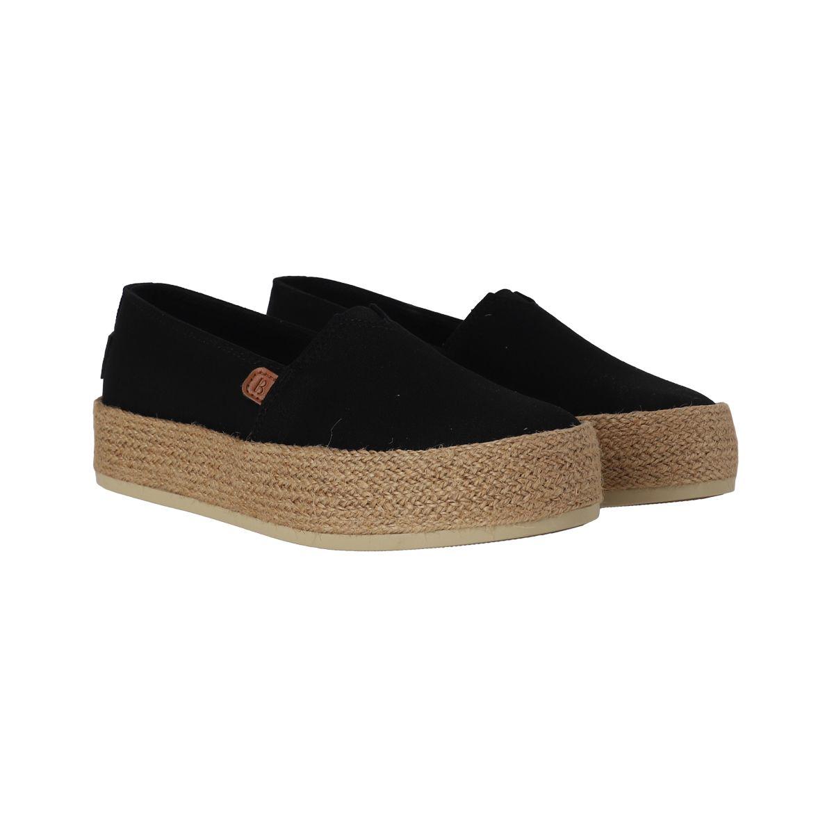 Alpargatas Mujer Sandy Mid Negro Bamers-4