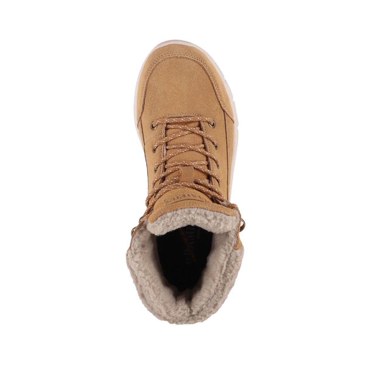 Botin Mujer Bamers Tivoli Laces Cuero Caramel-2