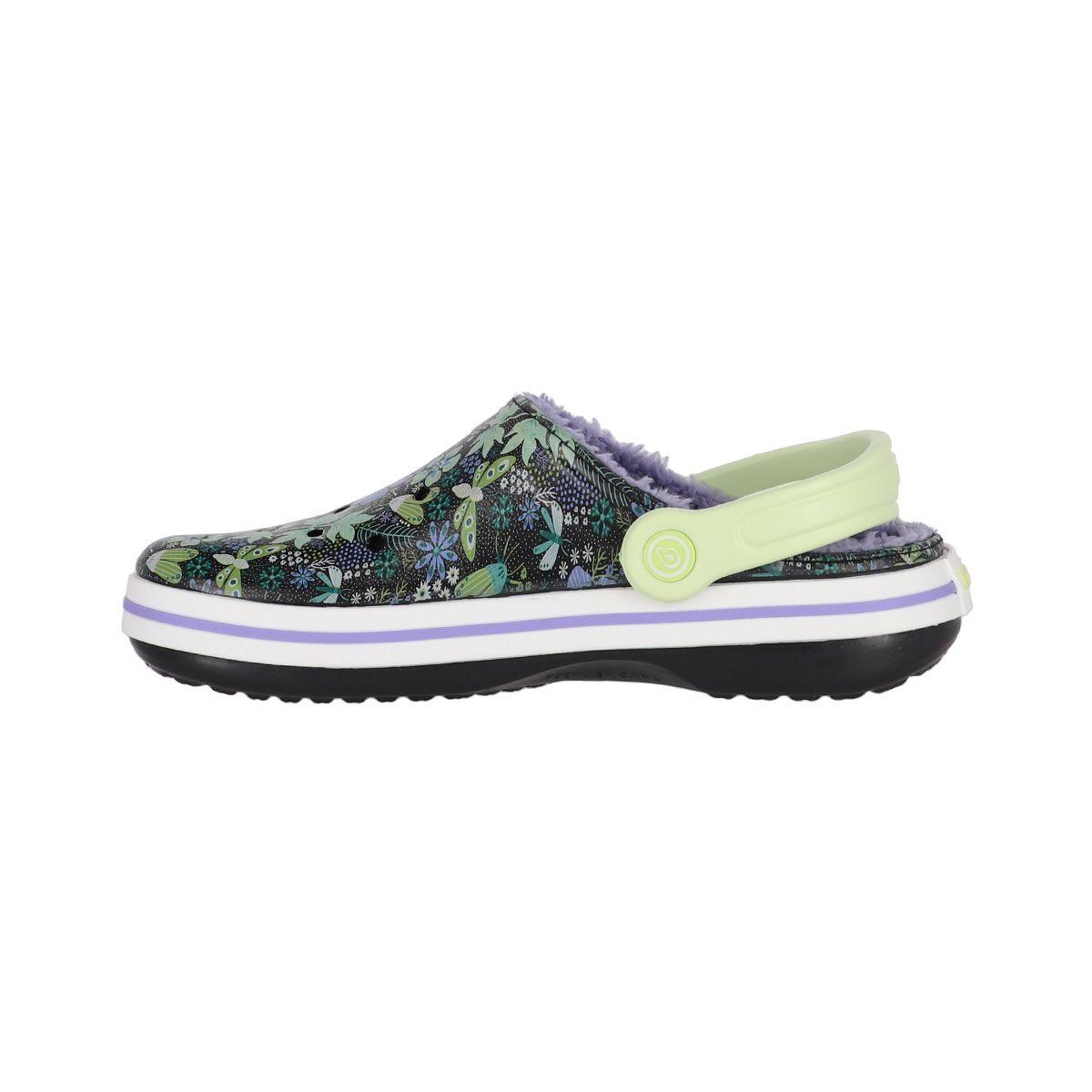 Zueco Mujer Bamers Refugio Line Negro Print-1