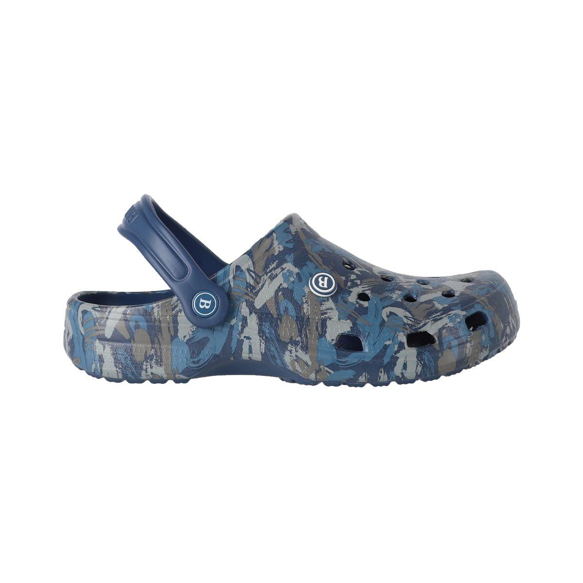 Zuecos Hombre Bamers Air Azul Marino Print-0
