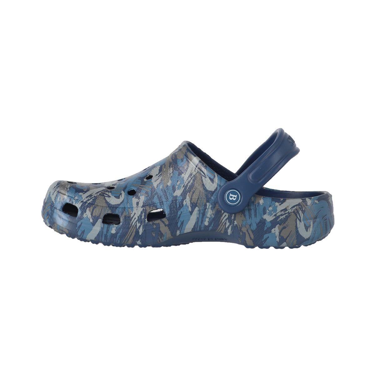 Zuecos Hombre Bamers Air Azul Marino Print-1