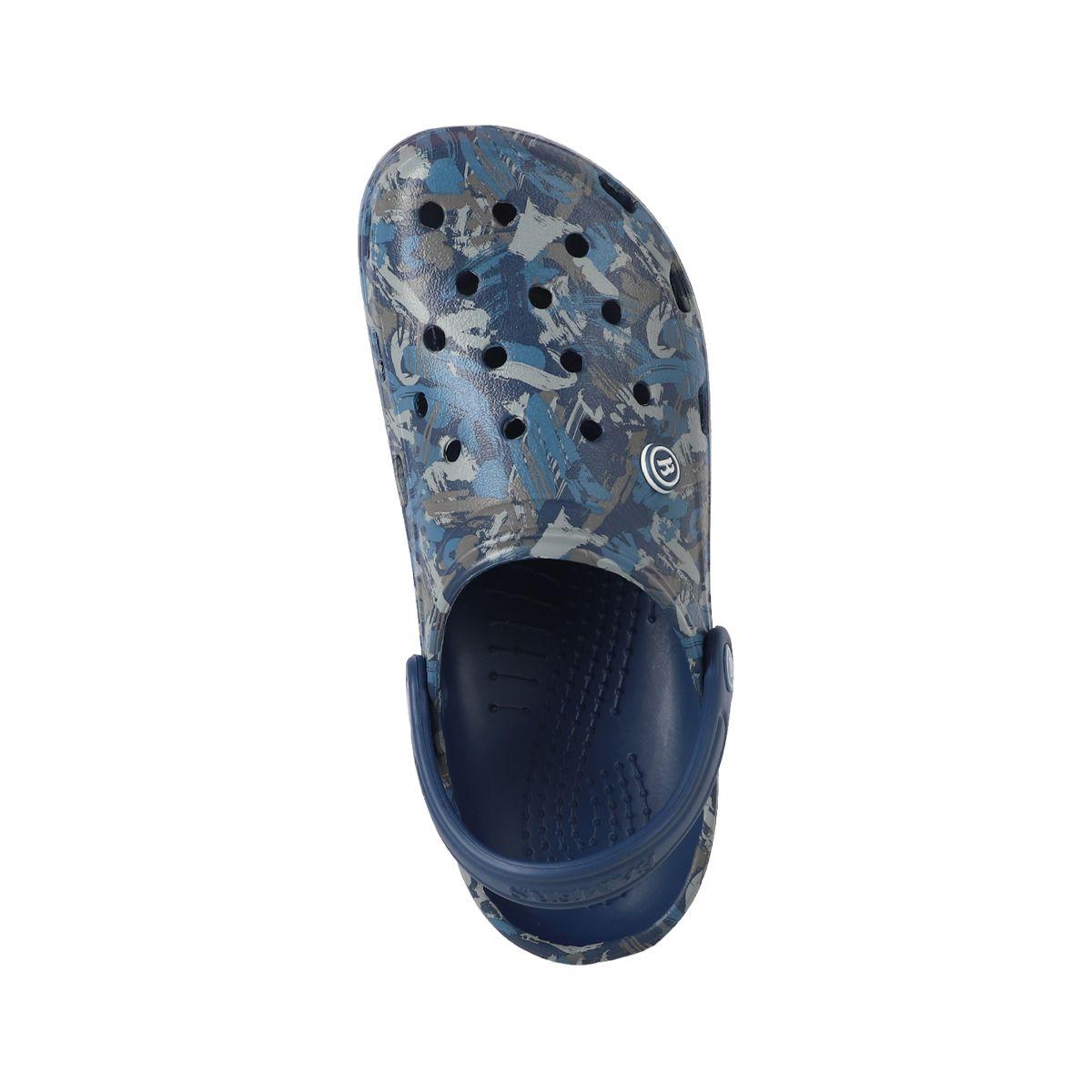 Zuecos Hombre Bamers Air Azul Marino Print-2