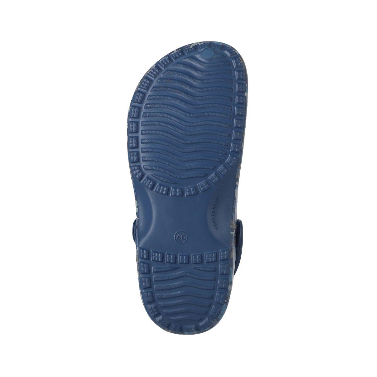Zuecos Hombre Bamers Air Azul Marino Print-3