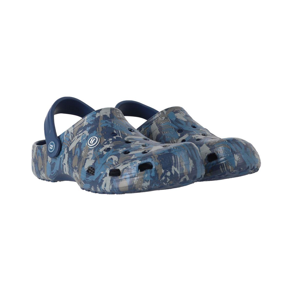 Zuecos Hombre Bamers Air Azul Marino Print-4