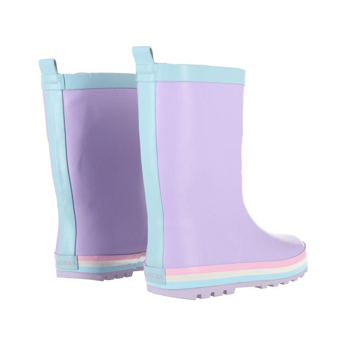 Botas de Agua Joven Bamers Malka Rosa-5