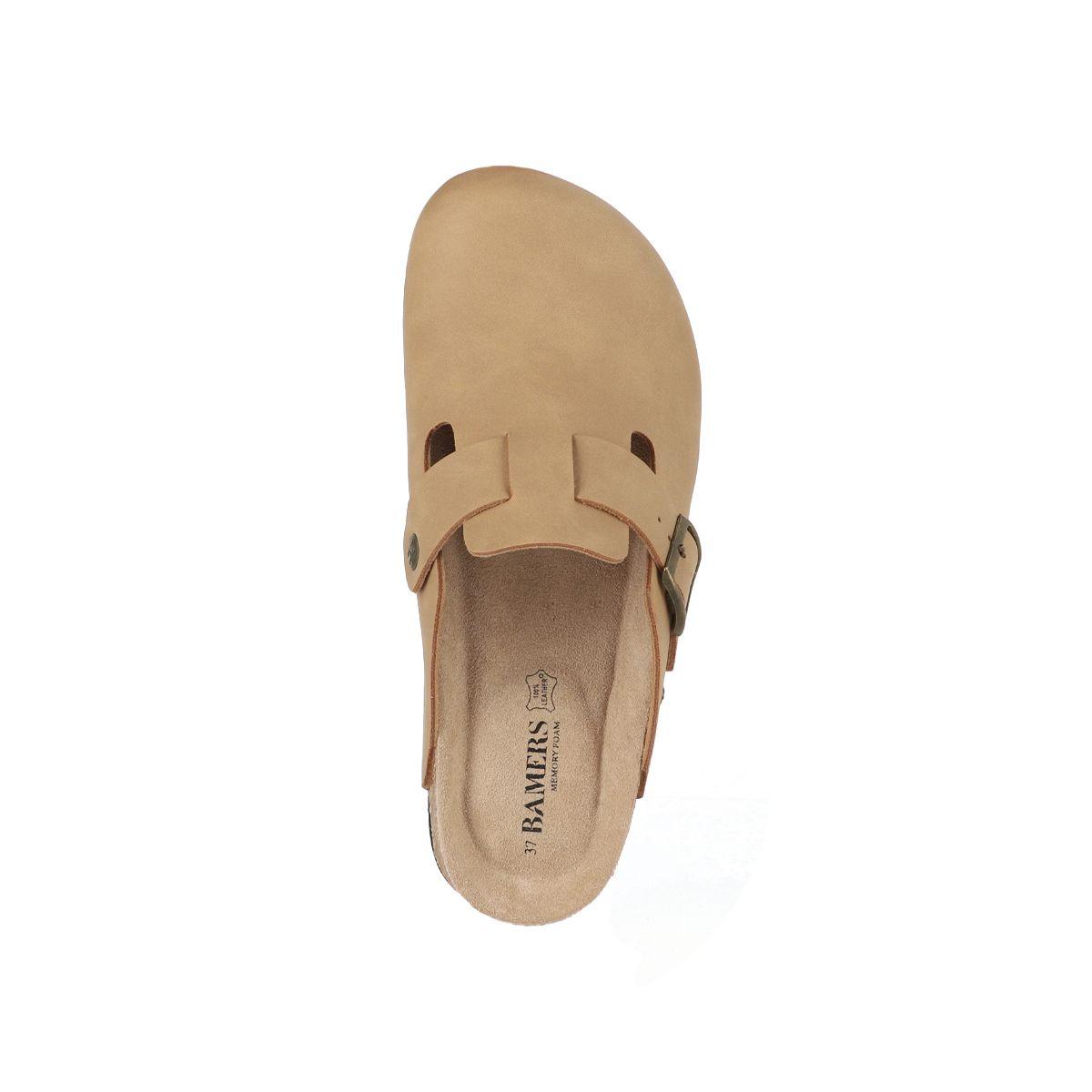 Zueco Mujer Bamers Classic Buckle Café Claro-2