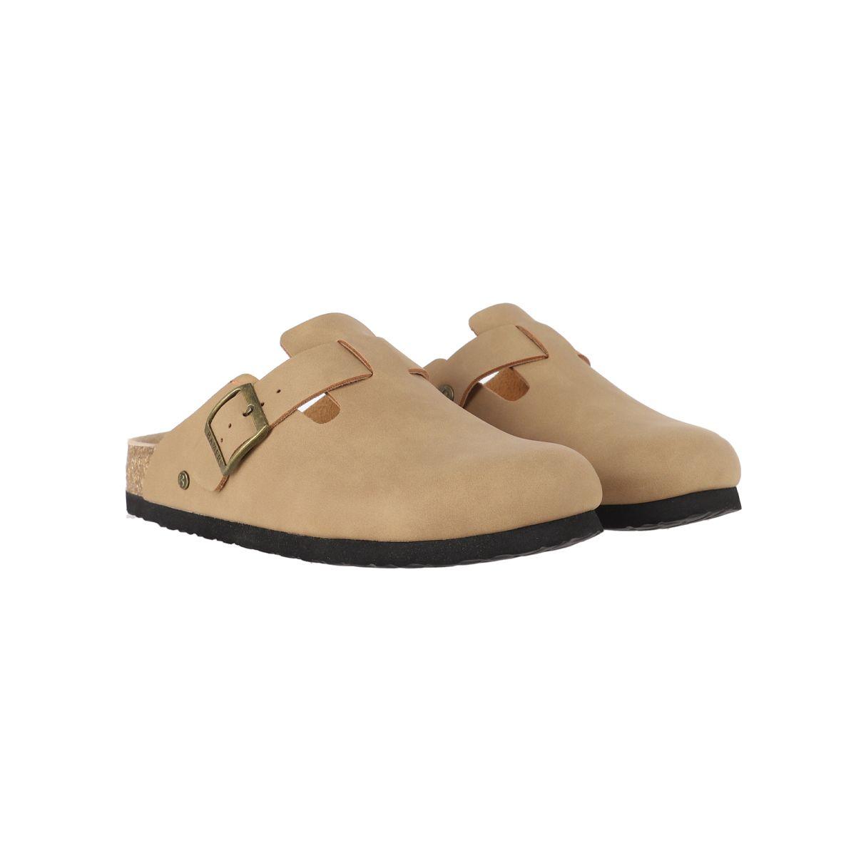 Zueco Mujer Bamers Classic Buckle Café Claro-4