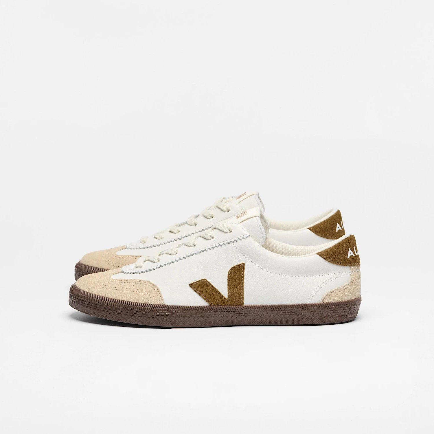 Zapatillas Mujer Volley O.T Leather Veja Blanco/Beige-0