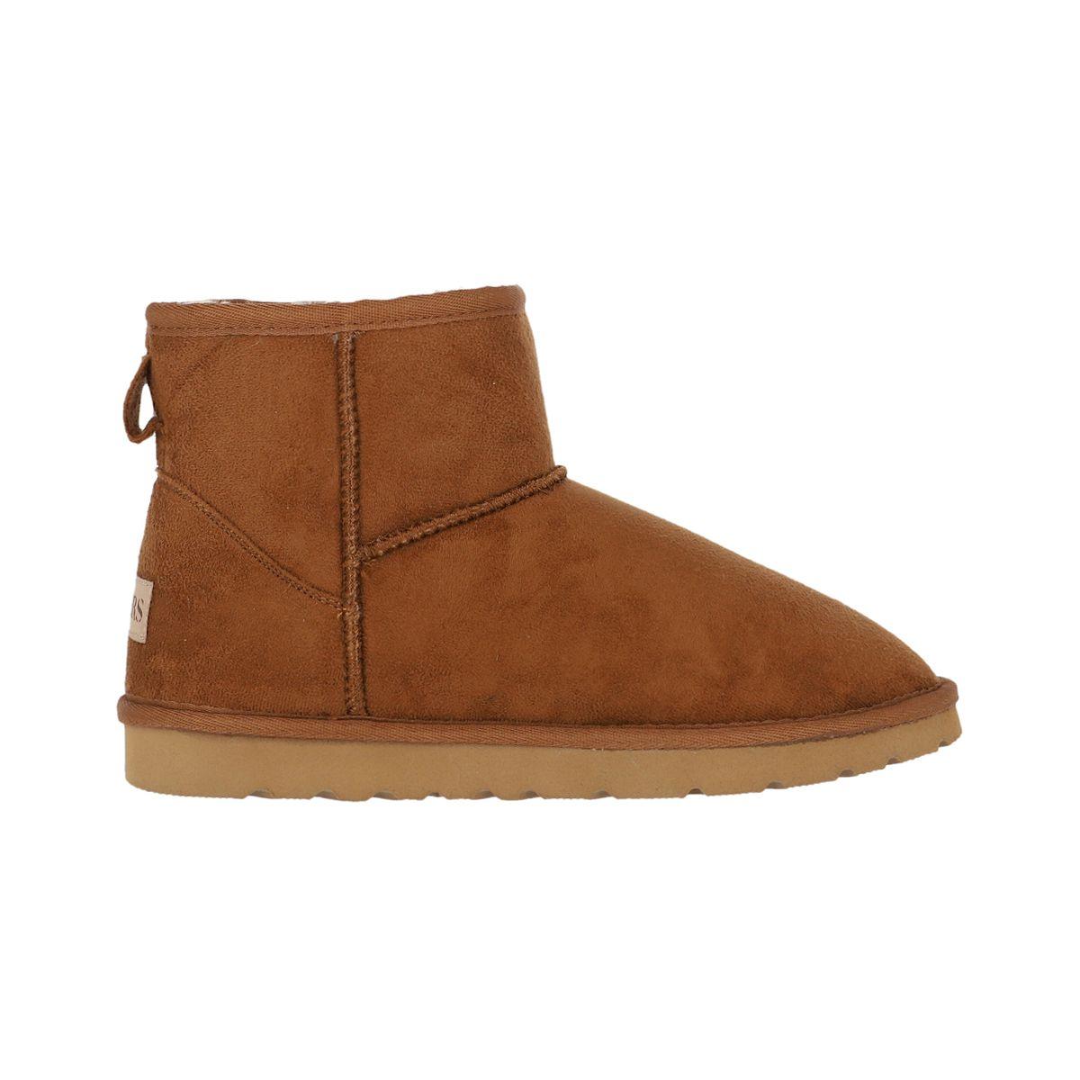 Botas Mujer Bamers Short Fibra Vegan Caramel-0