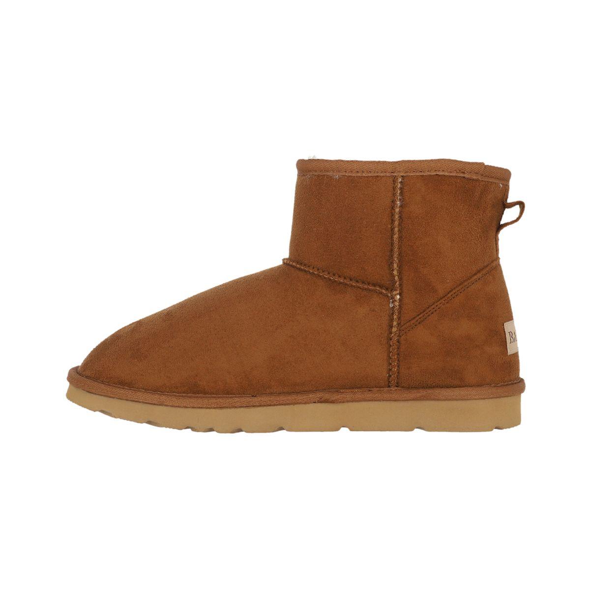 Botas Mujer Bamers Short Fibra Vegan Caramel-1
