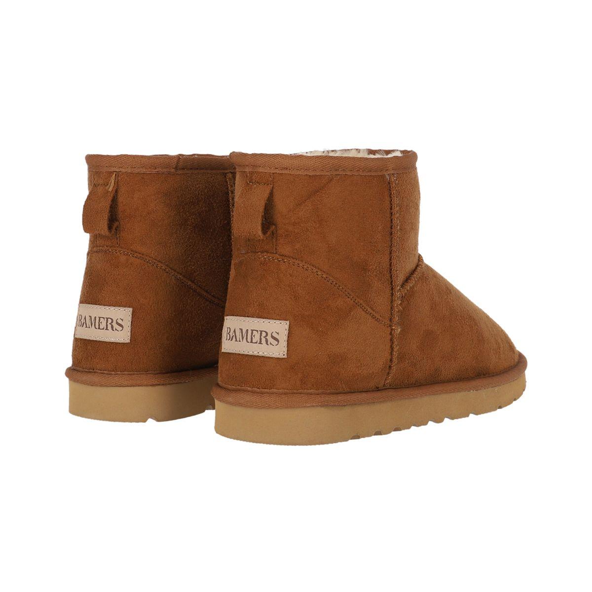 Botas Mujer Bamers Short Fibra Vegan Caramel-3