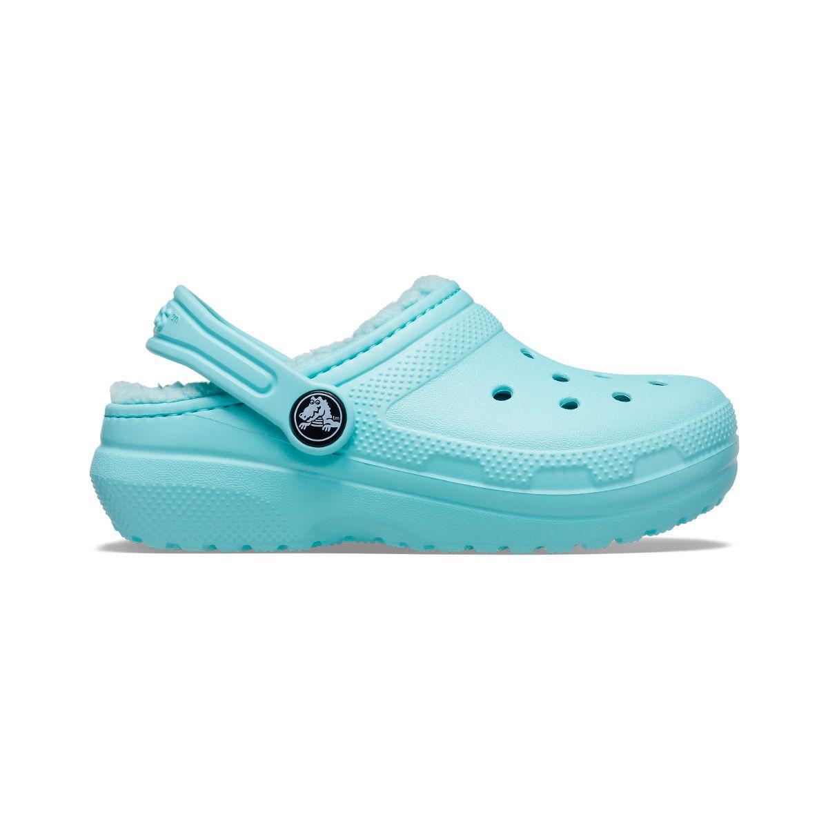 Zueco Crocs Classic Lined Niños Pure Water-1