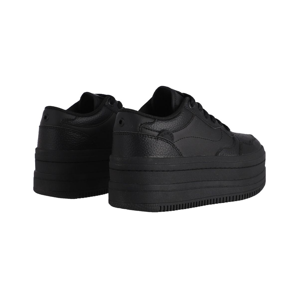 Zapatillas Plataforma Mujer Bamers Girona High Negro-5
