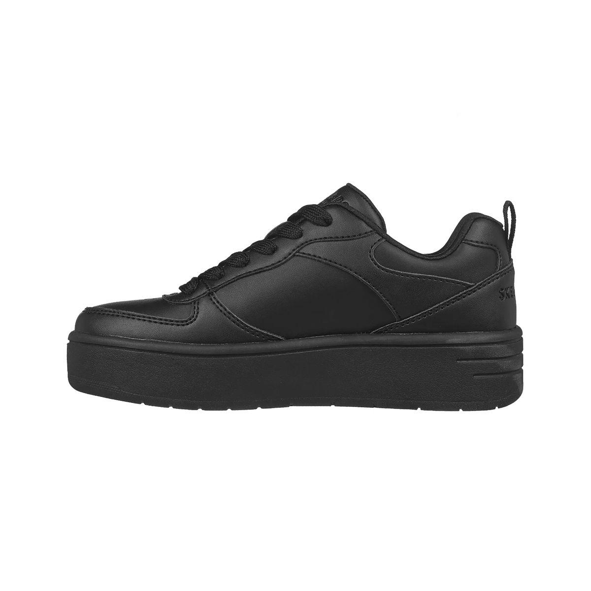 Zapatilla Skechers Niño  Court High Negro-1