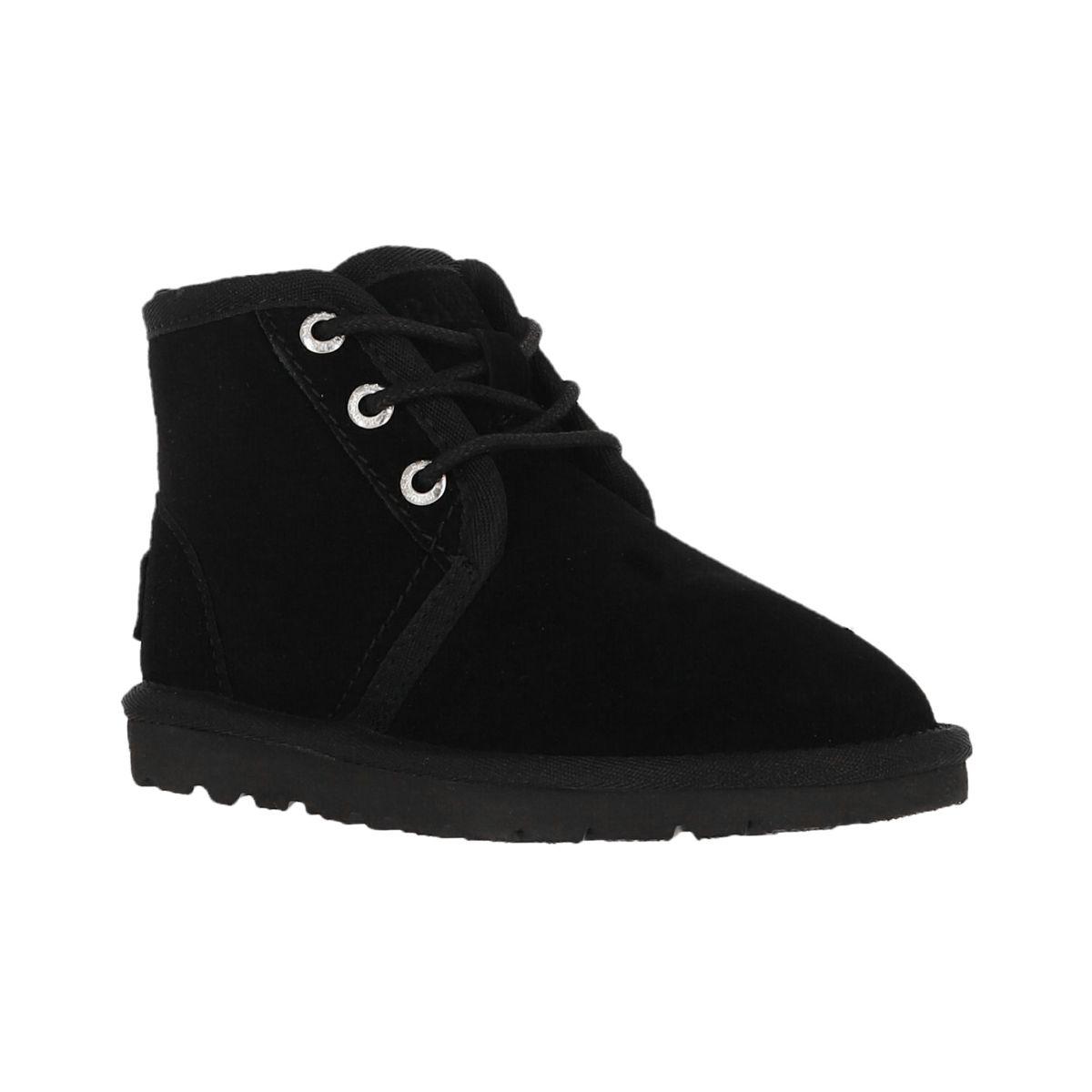 Bota Bamers Camper Cuero Niños Negro-1